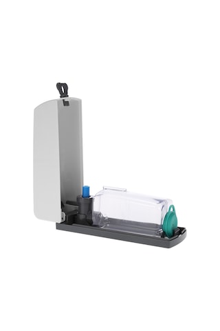 Hombey Duvar Tipi 300ml Sabun Dağıtıcı, Tek Bölmeli Manuel Basma, Banyo/hotel Abs Materyal, Beyaz, Sızıntı Engeli, El Sabunu/şampuan Kutusu Diğer