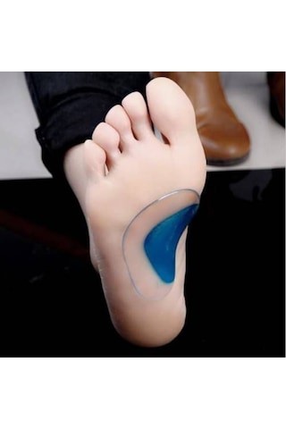Mavi Silikon Ayak Tabanlık İçe Basma Önleyici