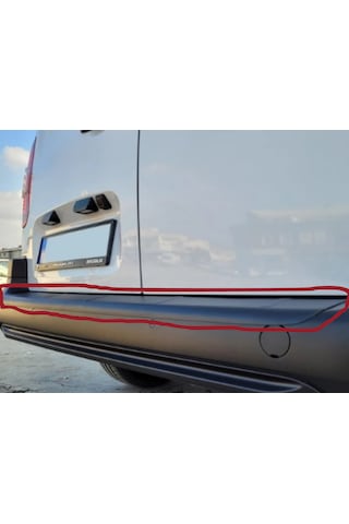 Rifter - Doblo - Proace - Berlingo - Combo Arka Tampon Eşiği Koruma Akrilik Abs Parlak Siyah