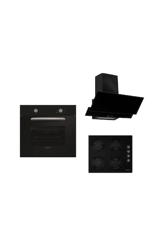 Alveus MFA 604 M - GLS 640 BL - F17/60 Siyah Ankastre Set