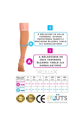 Wibtex Unisex Diz Altı Varis Çorabı