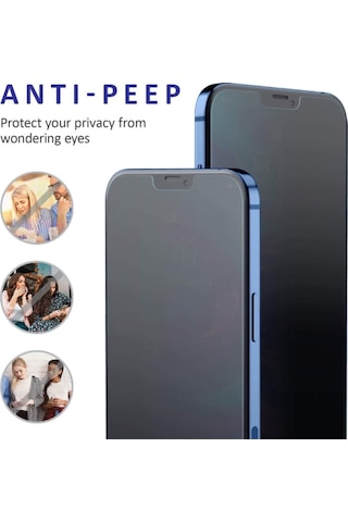 Apple Iphone 12 Mini Full-screen Privacy Görünmez Mat Hayalet Ekran Koruyucu Cam