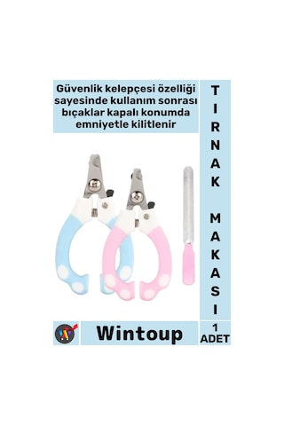 Tırnakmakası Emniyet Kilidi Keskin Paslanmaz Hijyenik Bakım Kilitli Pet Kedi Köpek Tırnak Makası