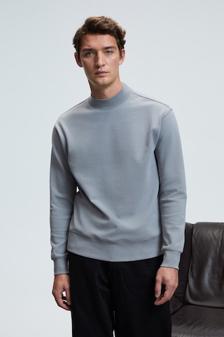 Grımelange QUILLA Erkek Yarım Balıkçı Basic Gri Sweatshirt