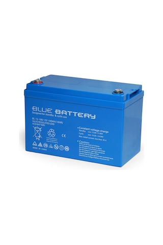 Blue Battery 12 V 100 Amper Bakımsız Kuru Akü Ups Aküsü