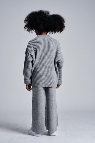 Triko Salaş İkili Takım Gri