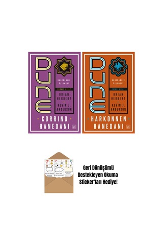 Dune: Corrino Hanedanı Hanedanlık Üçlemesi Üçüncü Kitap + Dune: Harkonnen Hanedanı Hanedanlık Üçlemesi İkinci Kitap