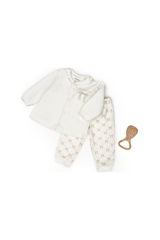 Bebek Alt Üst Takım %100 Organik Pamuk , Bebek - Yenidoğan- Csy8157 Taş