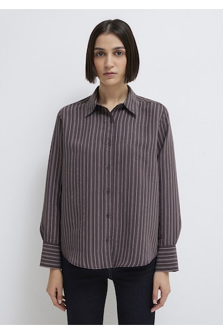 Mavi - Mor Tencel Liyosel Gömlek 1211373-91534 Kahverengi