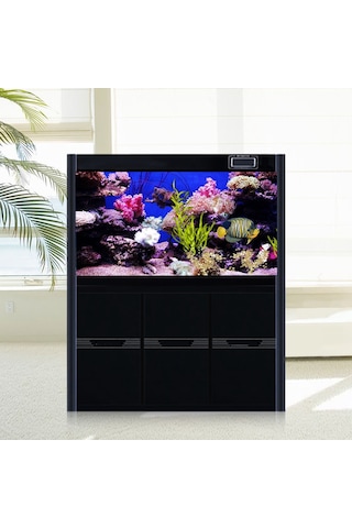 Qingmipy 3d Mercan Desenli Pvc Akvaryum Arka Panosu, Su Geçirmez Otomatik Yapışkan, 61x41 Cm, Zengin Dekorasyon