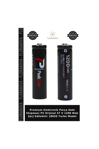 Premium Elektronik Parça Hobi Ekipmanı Pil Orijinal 37 V 1200 Mah Şarj Edilebilir 18650 Turbo Model
