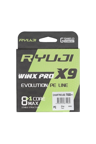 Ryuji Winx Pro X8+1 X9 150m Chartreuse Örgü - İp Misina 0.12mm 8.6kg