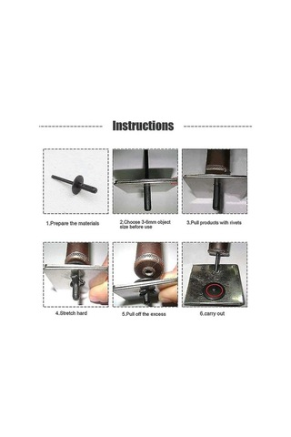 Pazly 100 Adet 6mm Bmw Çamurluk Perçin, İç Dekor Bağlantı Elemanları