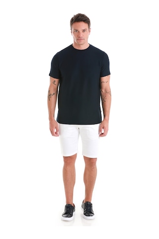 Hatemoğlu Lacivert Regular Fit Düz Bisiklet Yaka Tişört 35103023c004 005 Lacivert