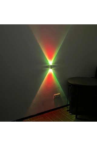 Fastbuy 4 Adet Şarj Edilebilir Led Gece Lambası Hareket Sensörlü Rgb Gradyan Ayarlanabilir Manyetik Duvar Lambası İç Mekan