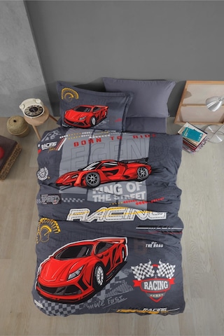 Clasy Racing Team Mavi %100 Pamuk Tek Kişilik Nevresim Takımı Mavi