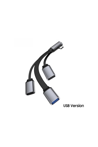 Konesam Type-c Çevirici Hub: Usb 3.0 + 2x Usb 2.0, 4-üç-1 Bölücü, Telefon/laptop/ipad Uyumlu, Alüminyum-abs, Gri
