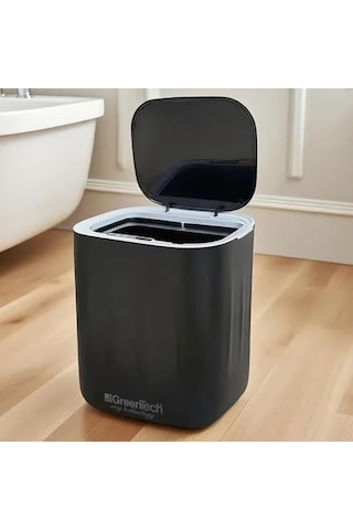 Greentech Sensörlü 28 Litre Çöp Kovası Şarj Edilebilir Lityum Pilli / Gt-sc07s Çok Renkli