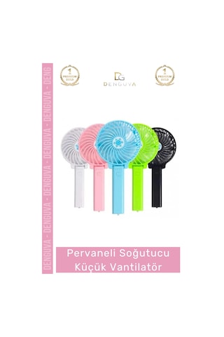 Vantilatör Usb Şarjlı Mini Taşınabilir El Fanı Katlanır Sessiz Pervaneli Soğutucu Küçük Vantilatör
