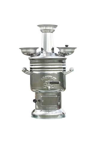 Sözenler 6 L Krom Odunlu Kömürlü Semaver