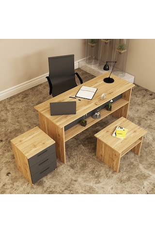 KALENDER DEKOR MERKÜR-1-2-3 OFİS BÜRO MASASI TAKIMI MRK06