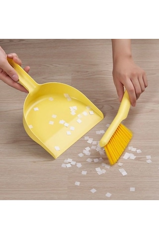 Ikea Pepprıg Faraş Ve Temizlik Fırçası Seti 26 X 18 X 8 Cm Sarı 2'li Set