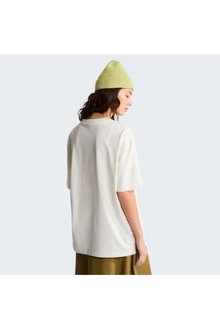 The North Face W Tnf Essentıal Sımple Dome Os Ss Tee Nf0a8evxqlı1-15133 Whıte Dune