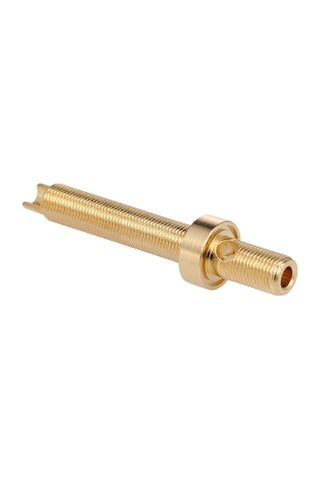 Yuntech01 1 Çift 24k Altın Kaplı Hoparlör Bağlantı Ucu, 4mm Muz Plug, Ses Bağlayıcı, Sol-sağ Ses Kolu, Uzun Tip, Bakır+abs Malzeme Palmiye