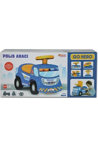Dede Oyuncak Go Hero Polis Aracı 04038 Çok Renkli