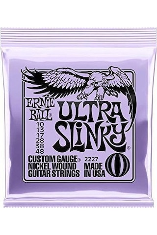 Ernie Ball P02227 Elektro Gitar Teli 010-48 Set Ultra Slinky