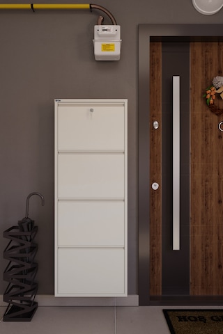 Ceha Kilitli 4'lü Metal Ayakkabılık Krem - K.AYK-4 /AB1013/KL Krem