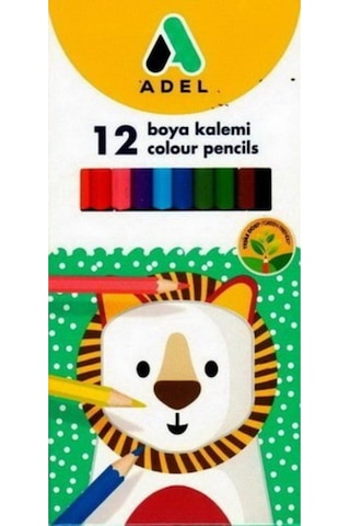 Adel Kuru Boya Pastel Boya Sulu Boya 3'lü 12 Renk Boya Seti