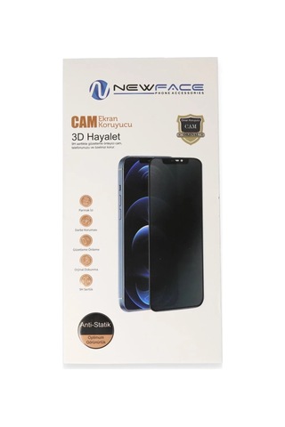 Newface Samsung Galaxy Uyumlu S25 Fe 3d Antistatik Hayalet Cam Ekran Koruyucu - Siyah