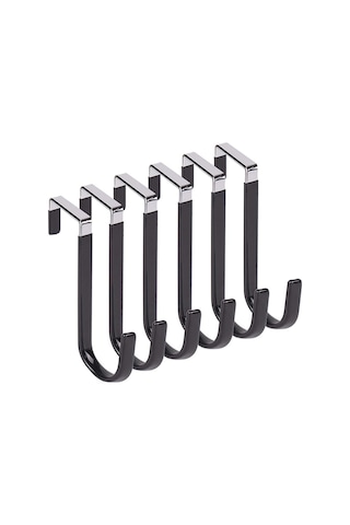 Yaleker 6 Adet Siyah Cam Balkon Halka, Dış Mekan İçin Dayanıklı Metal, Bitki, Çiçek, Aksesuar Asma, Kolay Kurulum Diğer