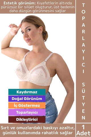Wintoup İz İç Göstermez Meme Dikleştirici Şekillendirici Esnek Konforlu Estetik Şık Göğüs Toparlayıcı Sütyen Ten