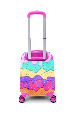 Coral High 16703 Kids Dondurma Desenli Çocuk Valizi - Pembe