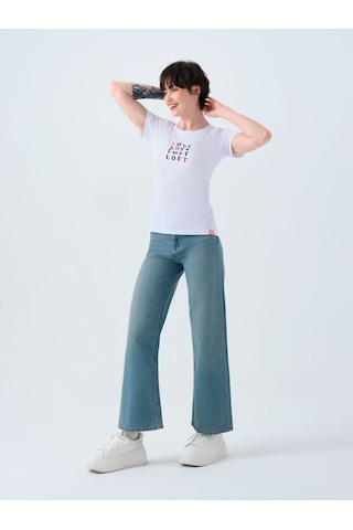 LOFT Regular Fit Kadın Tshirt K.kol Lf2038544 Q1.v1 Beyaz