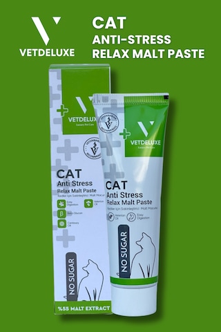 Vetdeluxe Antistress Relax Malte Sakinleştirici Tüy Yumağı Önleyici Macun 100 G