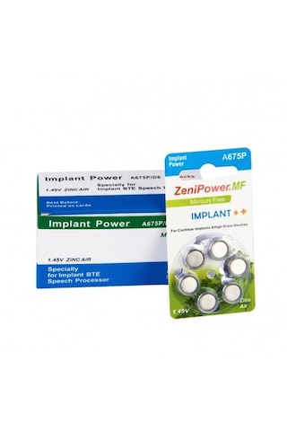 Zenipower İmplant İşitme Cihaz Pili 5 Paket 30 Adet Kulaklık Pili