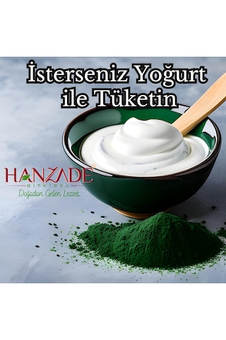 Hanzade Bitkisel Yenilebilir Spirulina Yosun Tozu 25 G