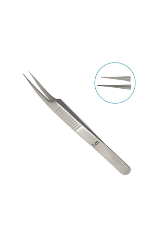 Mikroanastomoz Dilatasyon Mikrocerrahi Forsepsi 4 İnç Çelik Gri