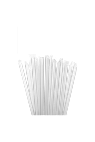 Supertrend Jelatinli Bubble Tea Şeffaf Pipet 12mm X 22cm - 50 Adet