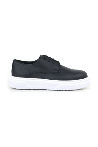 Sy Store Derby Siyah Mat Beyaz Taban Çocuk Klasik Ayakkabı