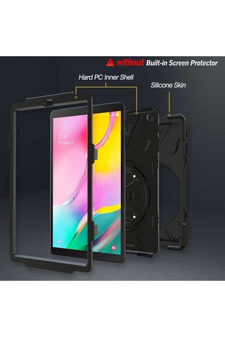 Apple Uyumlu iPad 6 Air 2 Zore Defender Tablet Silikon Arka Kapak
