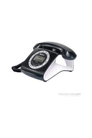 Multitek Retro Özel Tasarımlı Kablolu Siyah-kırmızı-gri-turuncu-beyaz Masa Üstü Telefon