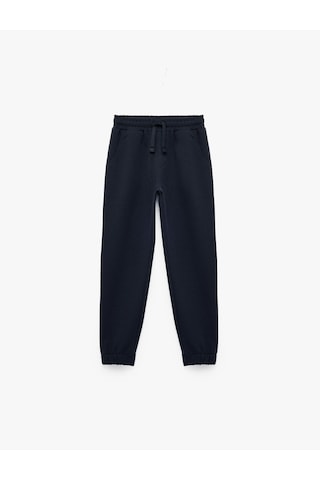 Koton Beli Lastikli Cepli Basic Jogger Eşofman Altı Lacivert 7wkb40035tk