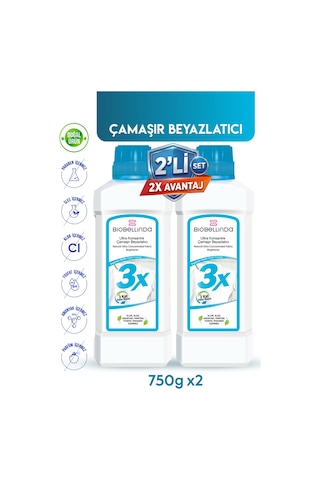 Ultra Konsantre Çamaşır Beyazlatıcı 3x 2 Li Set Diğer