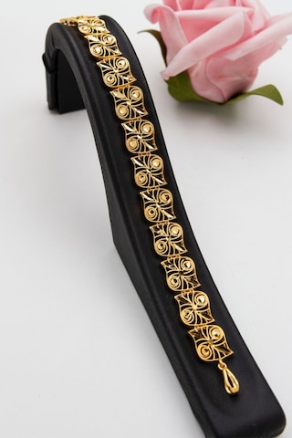 Latif Kuyumculuk 22 Ayar Altın Telkari İşlmeli Altın Bileklik B219010 Altın Sarı Altın