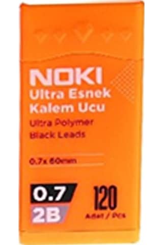 Noki Kalem Ucu Ultra Esnek 0.7 MM 2b Siyah 120'li Turuncu