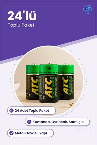 Orta Tip Pil 24 Adet Toplu Paket Kumanda Oyuncak Saat İçin Metal
